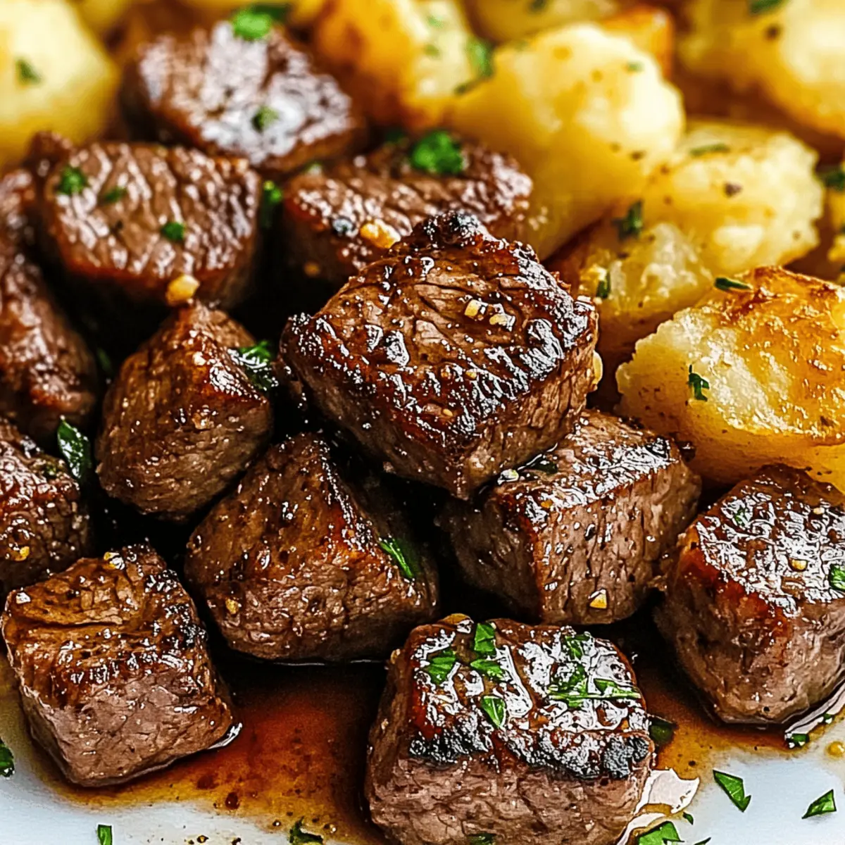 Irresistible Garlic Butter Steak Bites and Potatoes in 30 Minutes