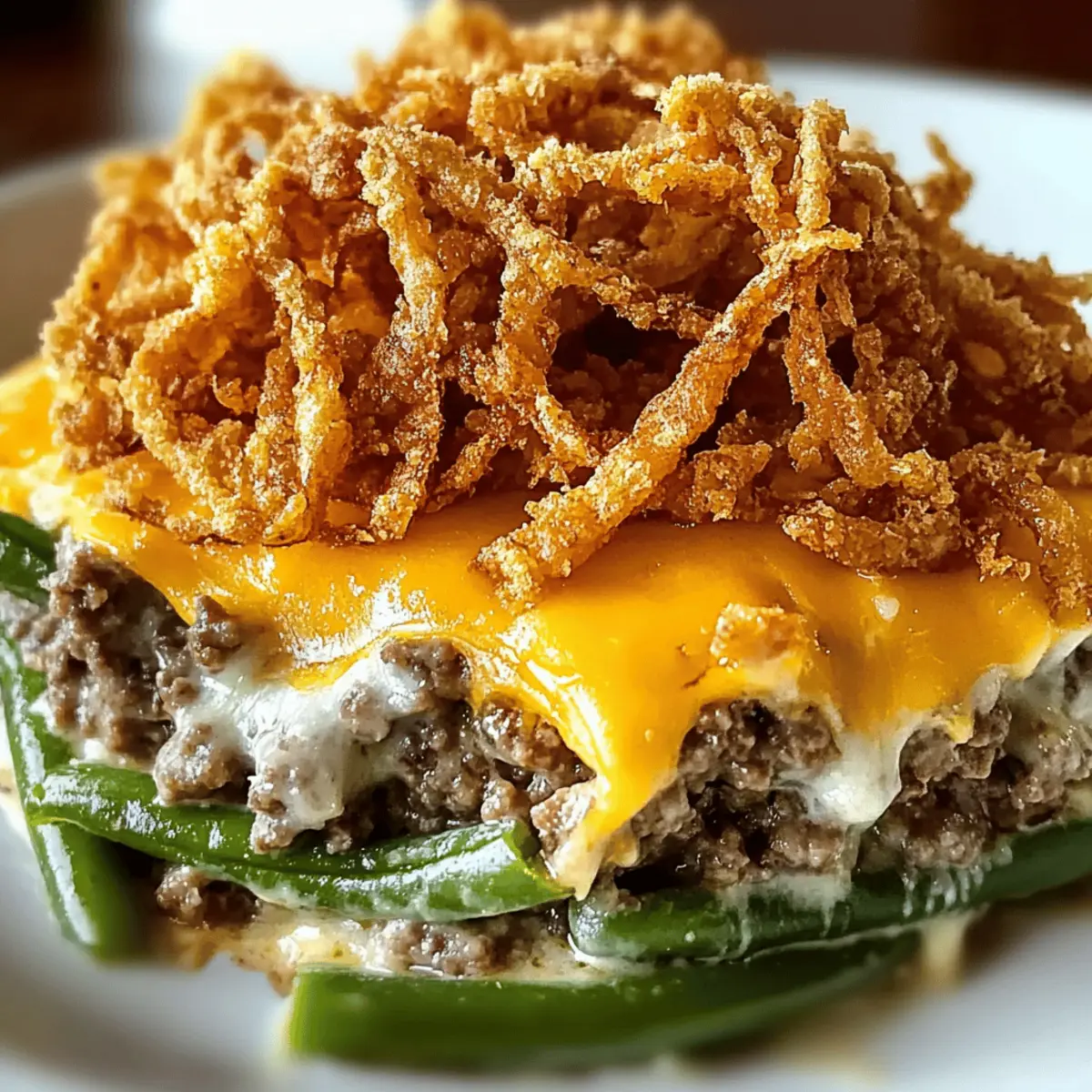 Cheesy Hamburger Green Bean Casserole To Wow Your Family