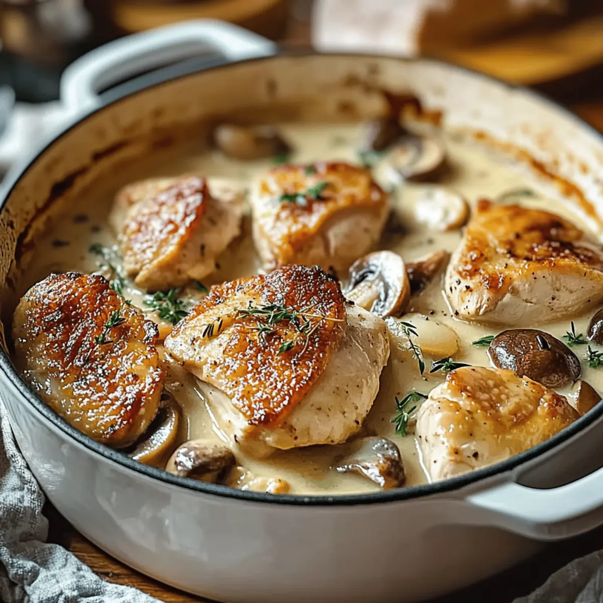 French Chicken Casserole la Normande for Cozy Family Meals