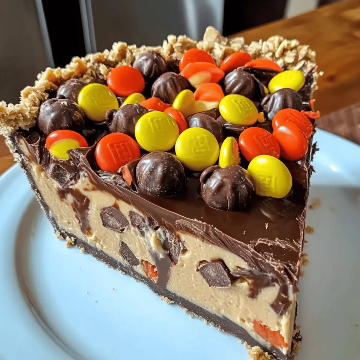 Giant Reese’s Peanut Butter Cup Pie: No-Bake Bliss Awaits