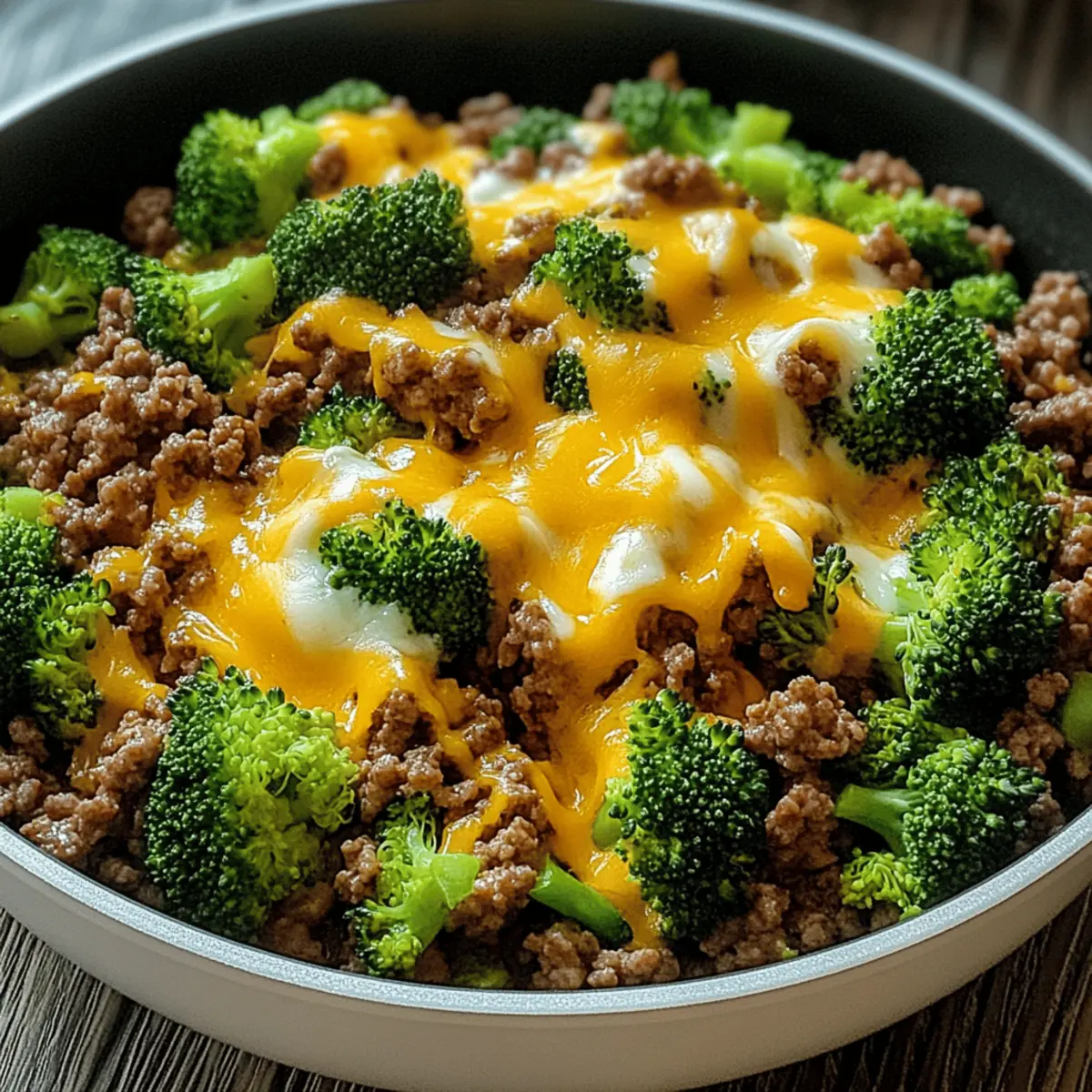 Keto Hamburger Broccoli Skillet for a Quick Comfort Meal