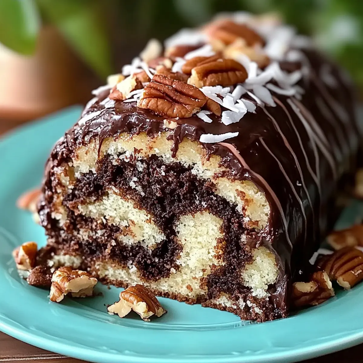 Irresistible German Chocolate Roll Cake for Your Next Celebration
