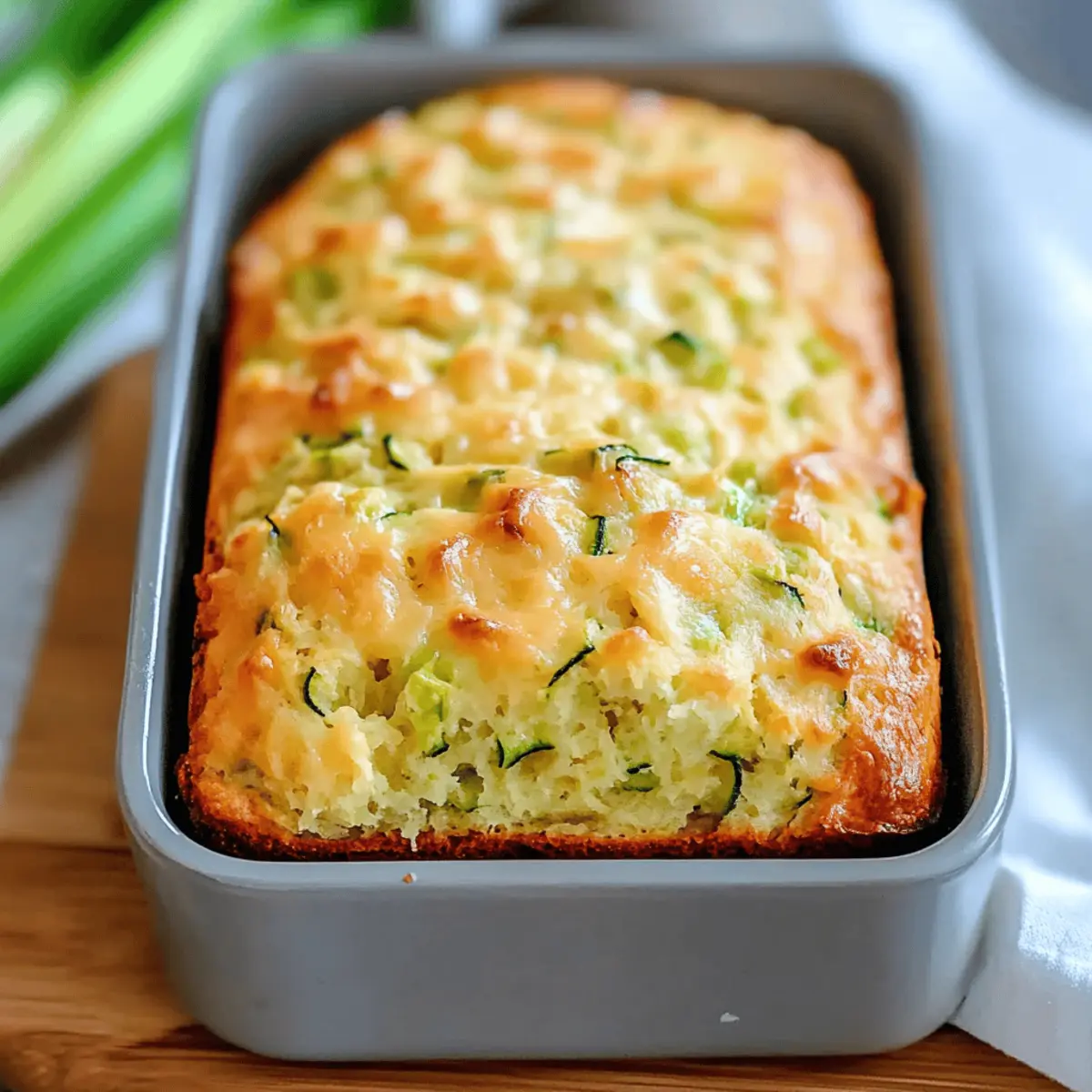 Delicious Green Onion Zucchini Cheddar Quick Bread Recipe