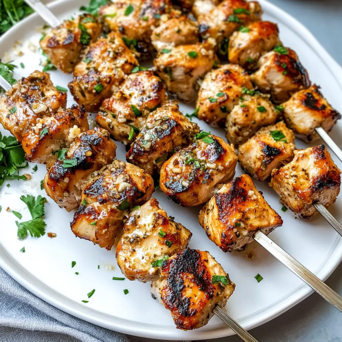 Garlic Parmesan Chicken Skewers for Quick, Flavor-Packed Dinner