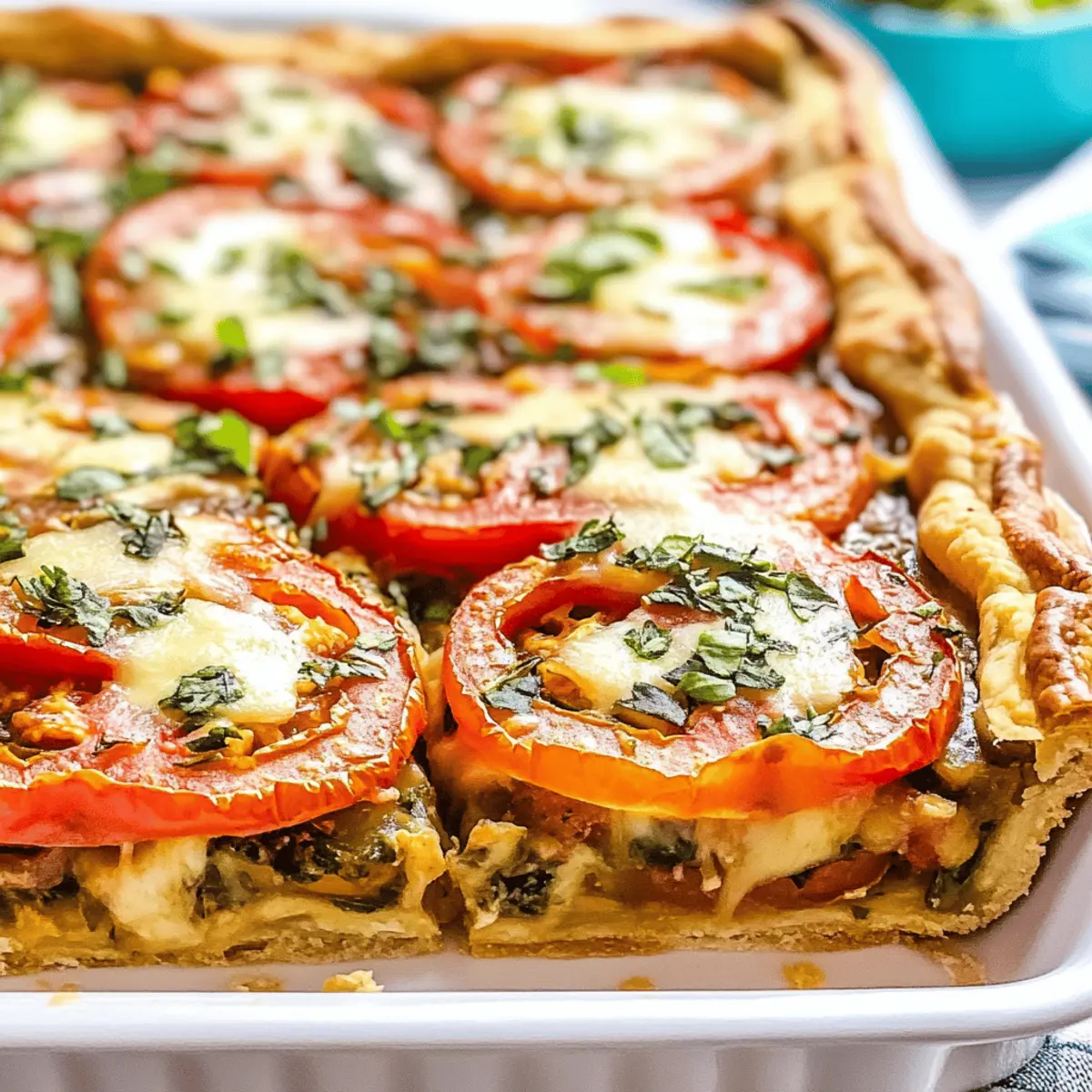 Savory Slab Tomato Pie: A Slice of Summer Delight