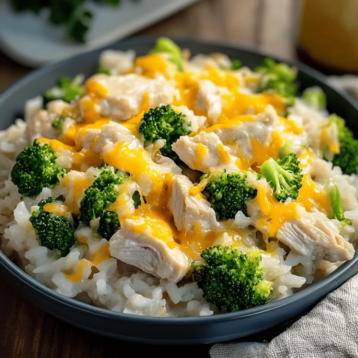 Cheesy Chicken Broccoli Rice: Comforting Family Dinner Bliss