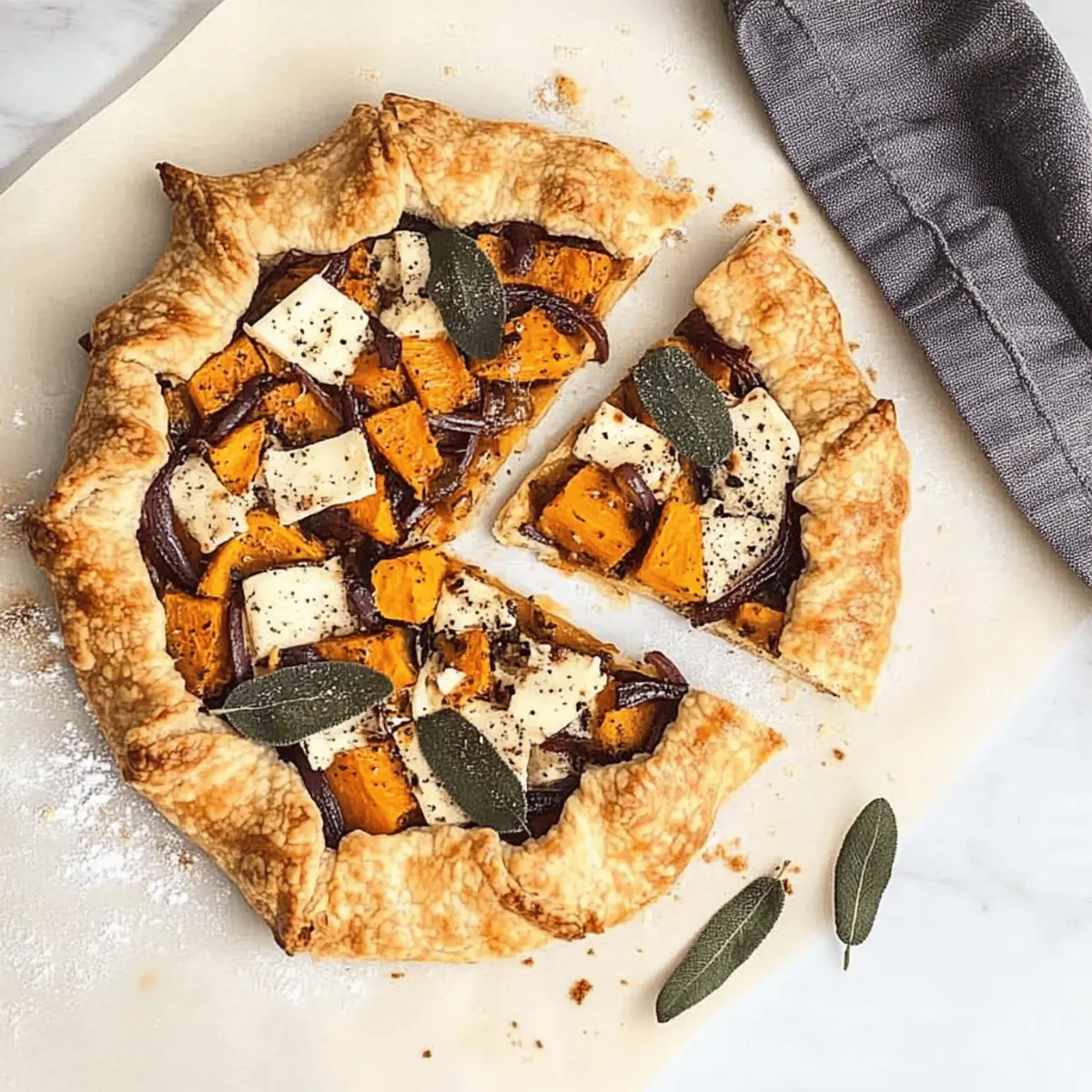 Savory Butternut Squash Galette: A Cozy Tart Delight