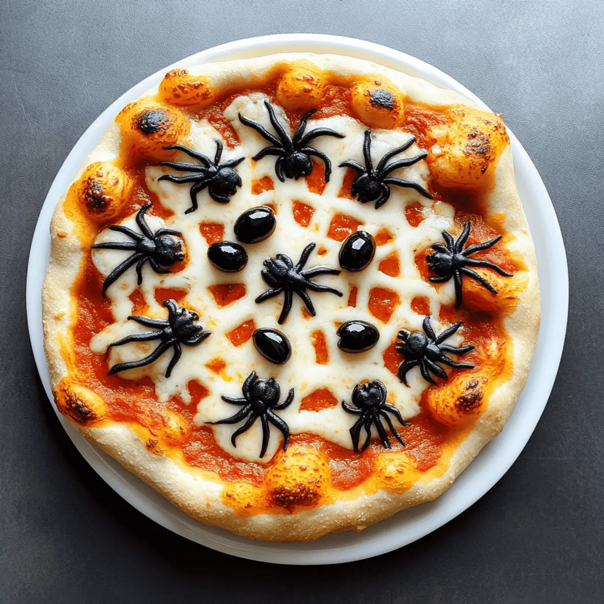 Creepy Halloween Spider Web Pizza for Fun Family Nights