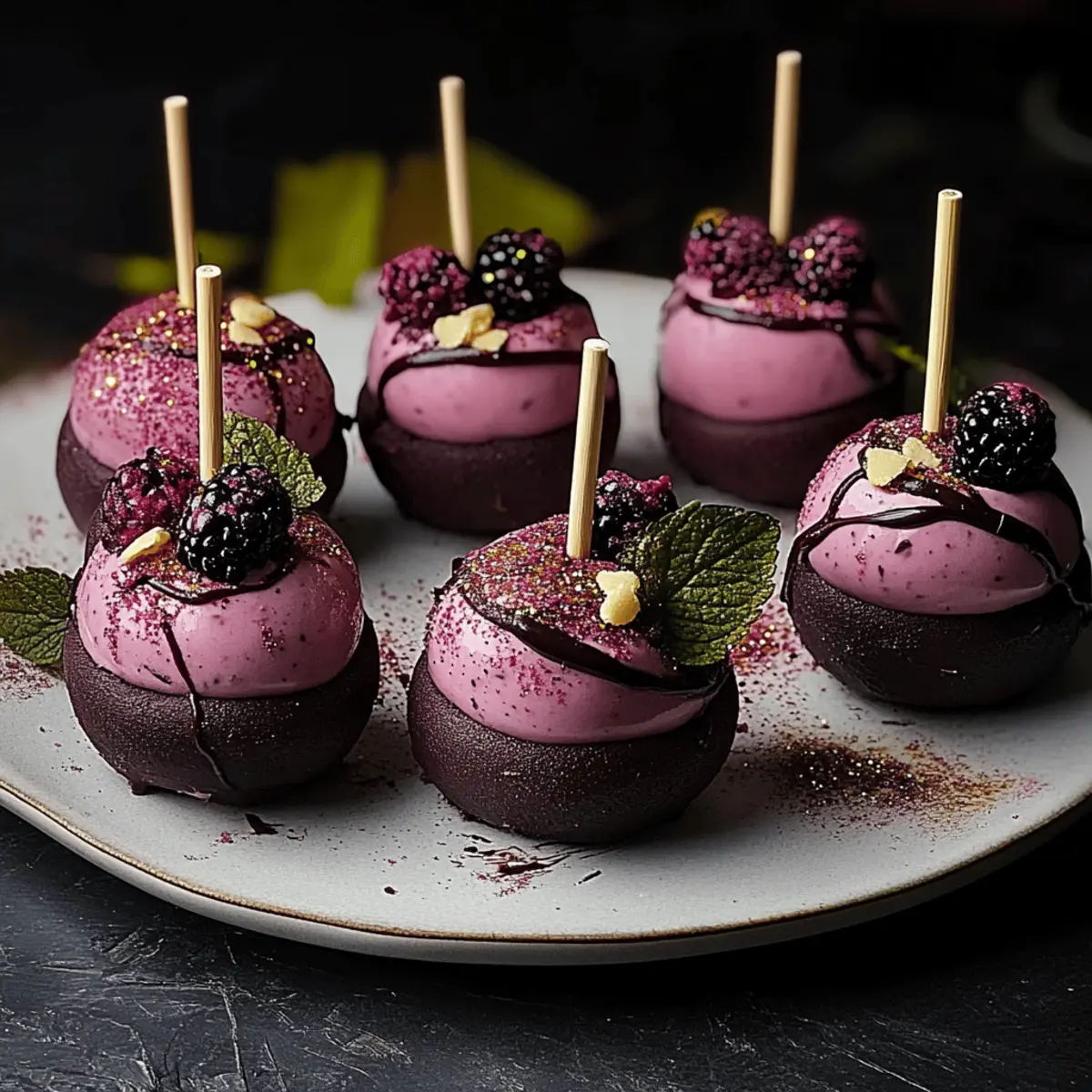 Forbidden Forest Blackberry Cheesecake Pops Magical Delight