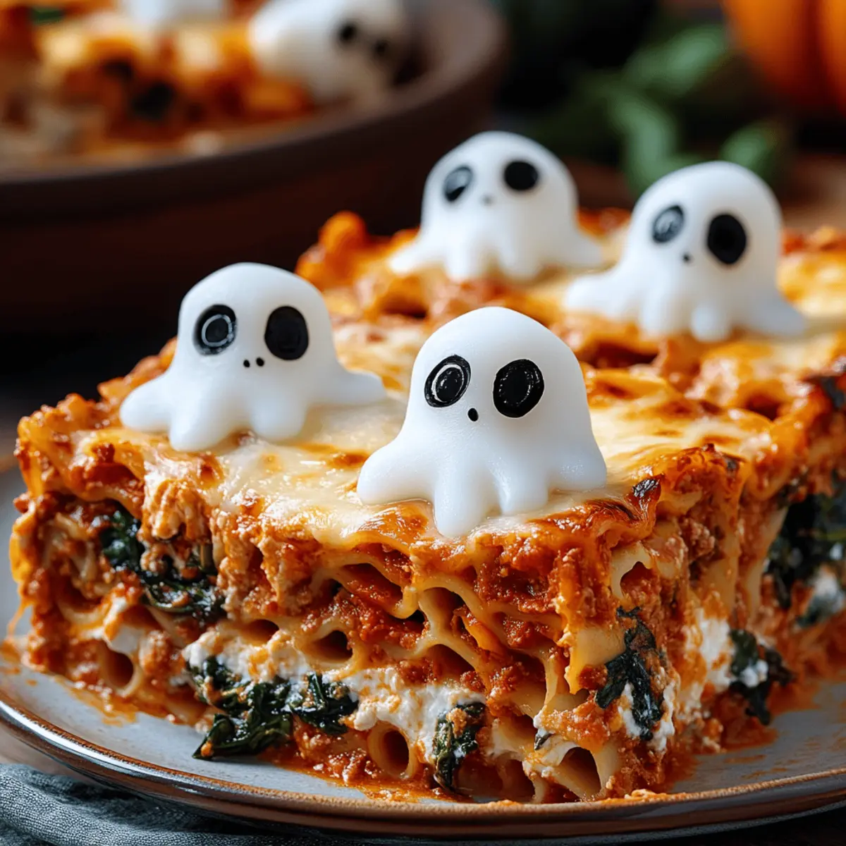 Ghostly Lasagna: Spooky Comfort Food for Halloween Fun