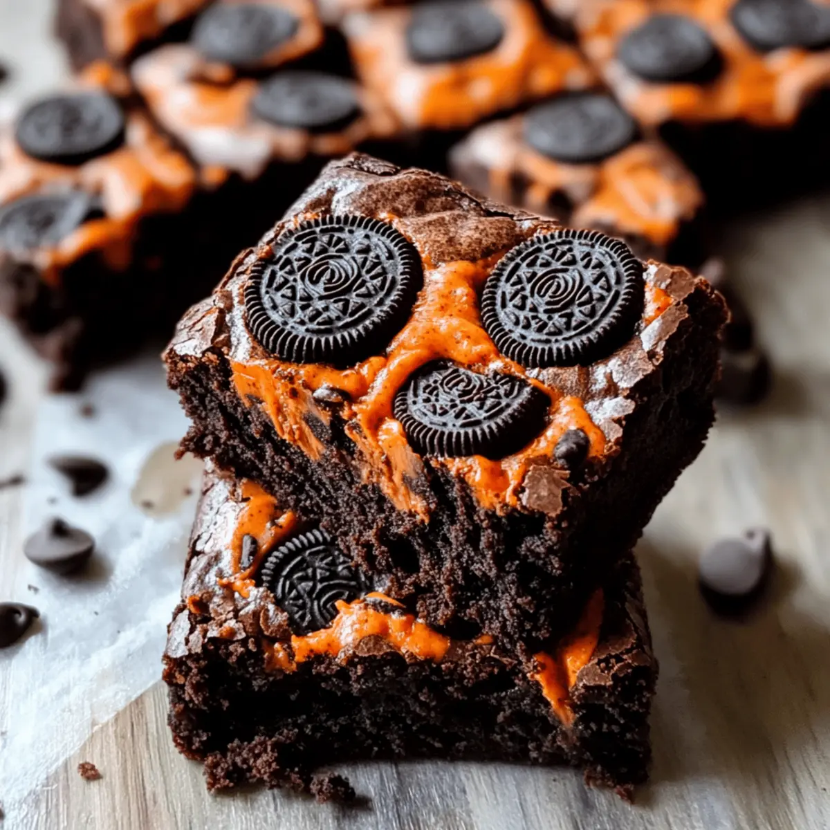Halloween Oreo Cookie Boo Brownies for a Spooktacular Treat
