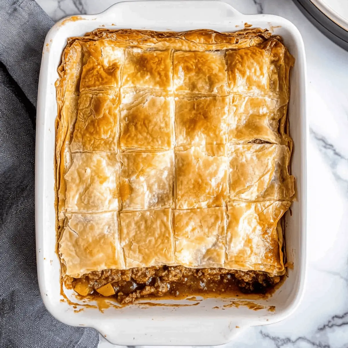 Savory Phyllo Meat Pie (Egyptian Goulash) for Cozy Nights