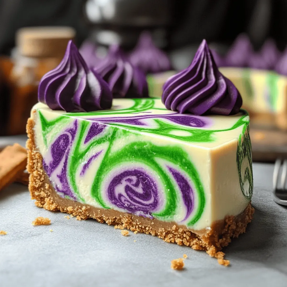 Magical Polyjuice Potion Swirl Cheesecake You’ll Adore