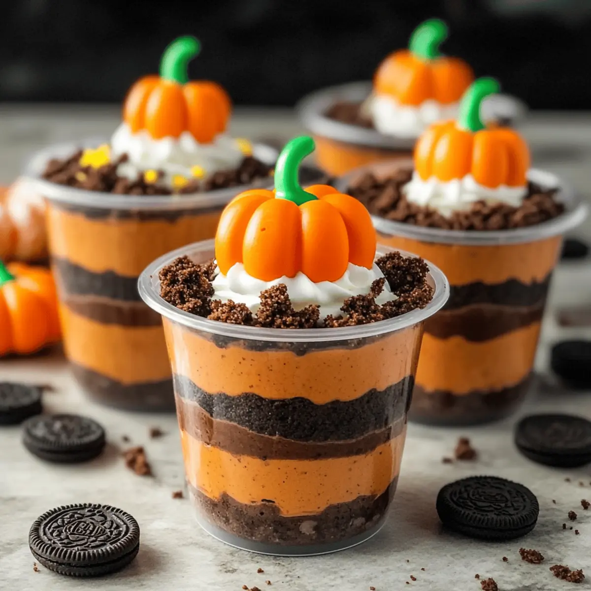 Delightful Pumpkin Patch Dirt Cups for a Spooky Treat