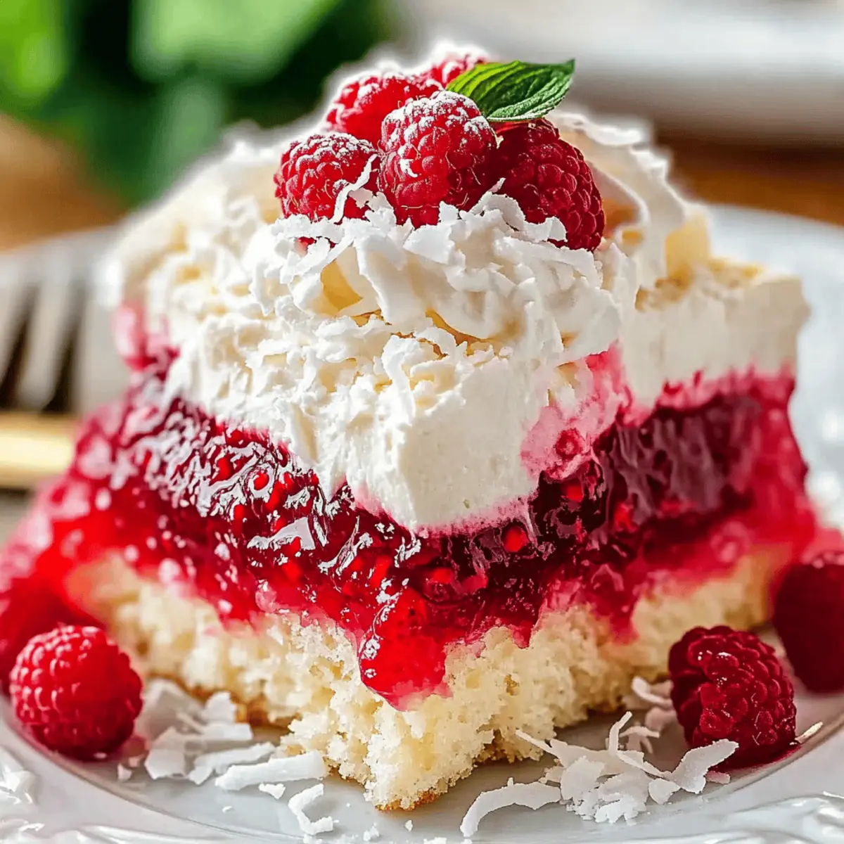 Delightful Raspberry Zinger Poke Cake for Your Next Gathering