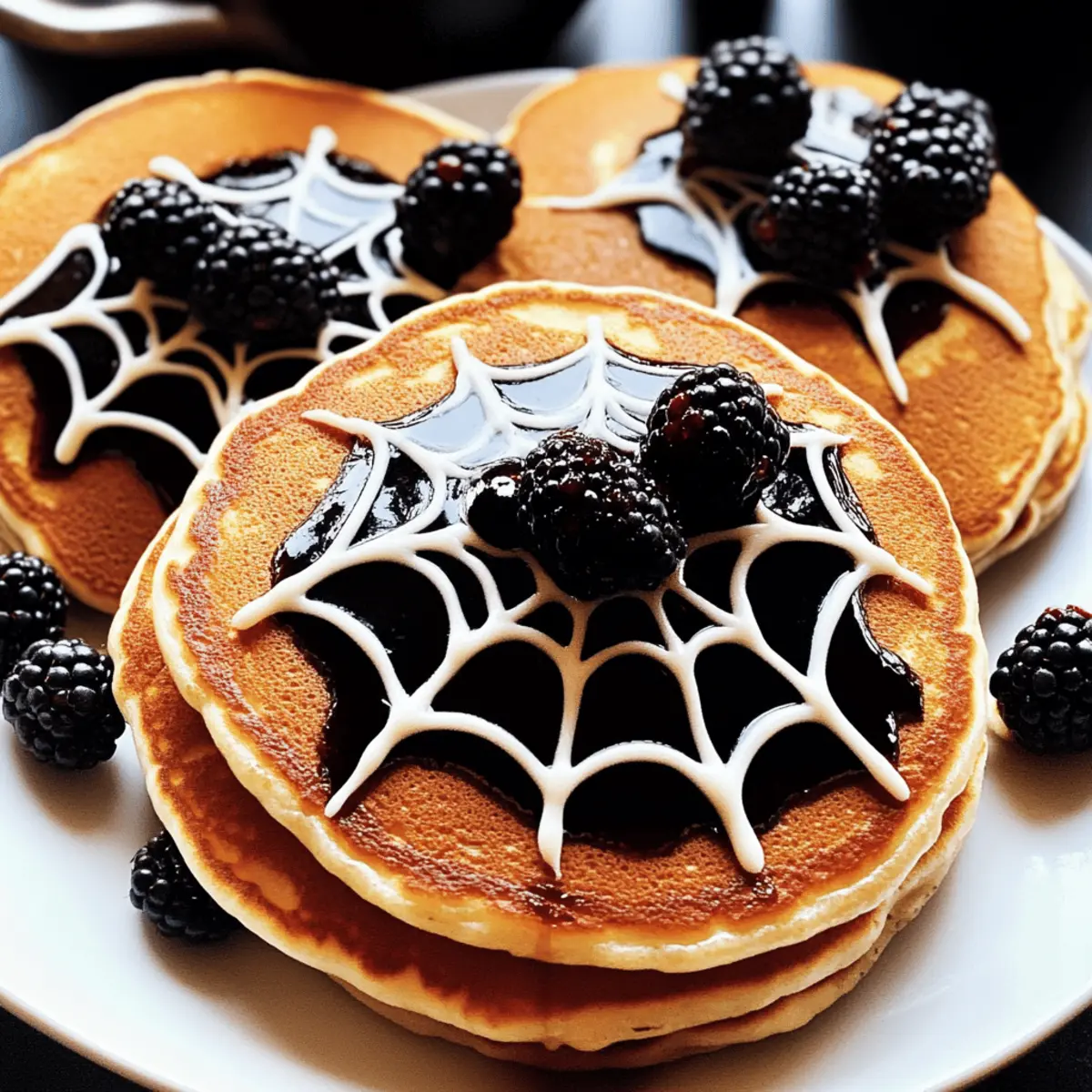Spooky Spider Pancakes for a Fun Halloween Breakfast!