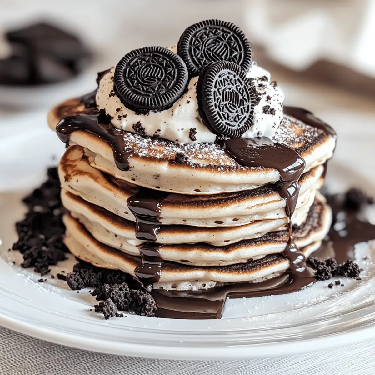 Melt-in-Your-Mouth Oreo Pancakes for a Sweet Morning Treat