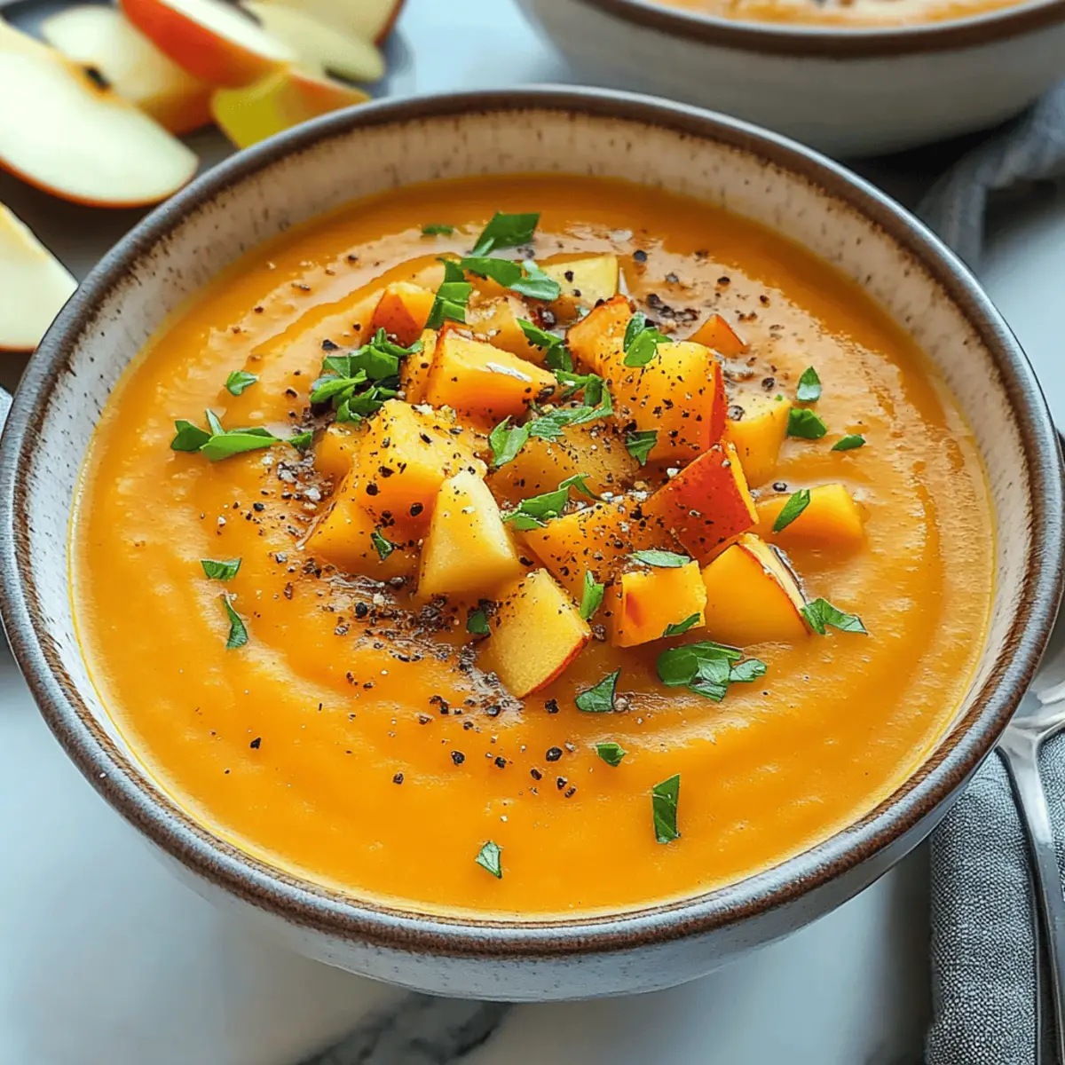 Comforting Curried Sweet Potato and Apple Soup for Cozy Nights