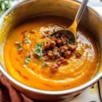 Spicy Chorizo Pumpkin Soup