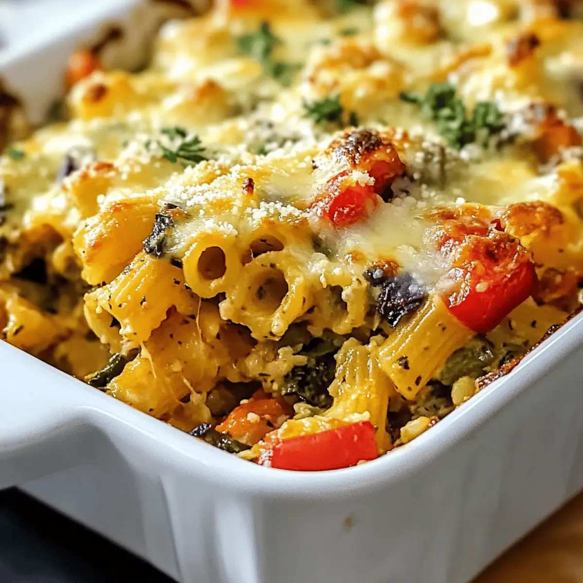 Delight in Tasty Mediterranean Vegetable Pasta Bake Tonight