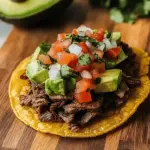 Mexican Tostadas de Carne Asada