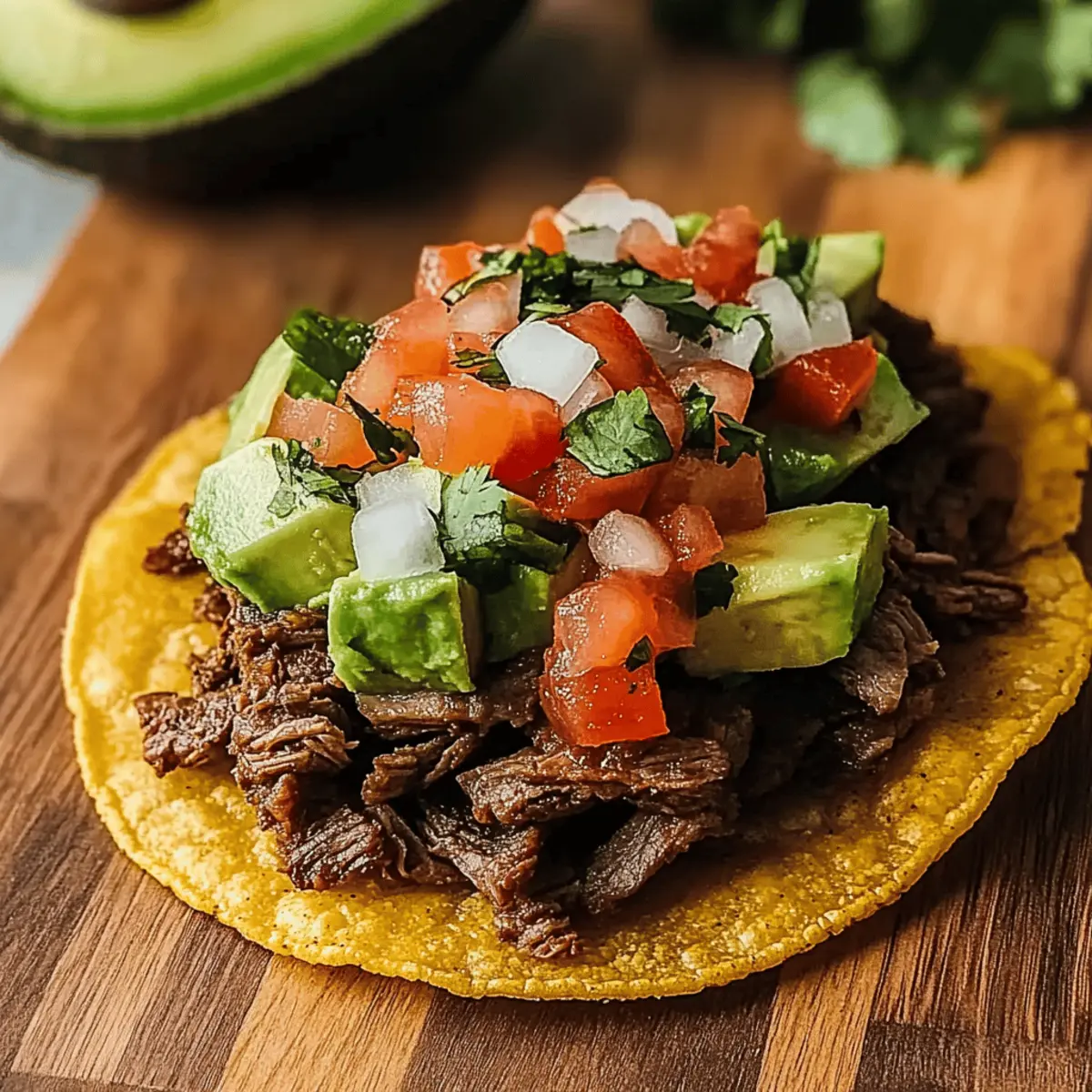 Savor the Crunch: Mexican Tostadas de Carne Asada Delight