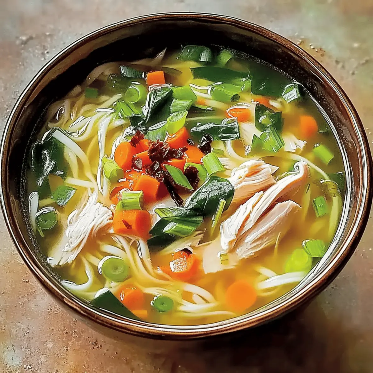 Ginger Garlic Chicken Noodle Soup that Warms Your Soul