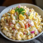 Classic Creamy American Macaroni Salad
