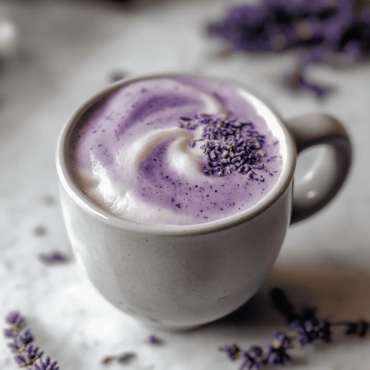Lavender Cream Cold Foam Naturally Colored for Coffee Bliss