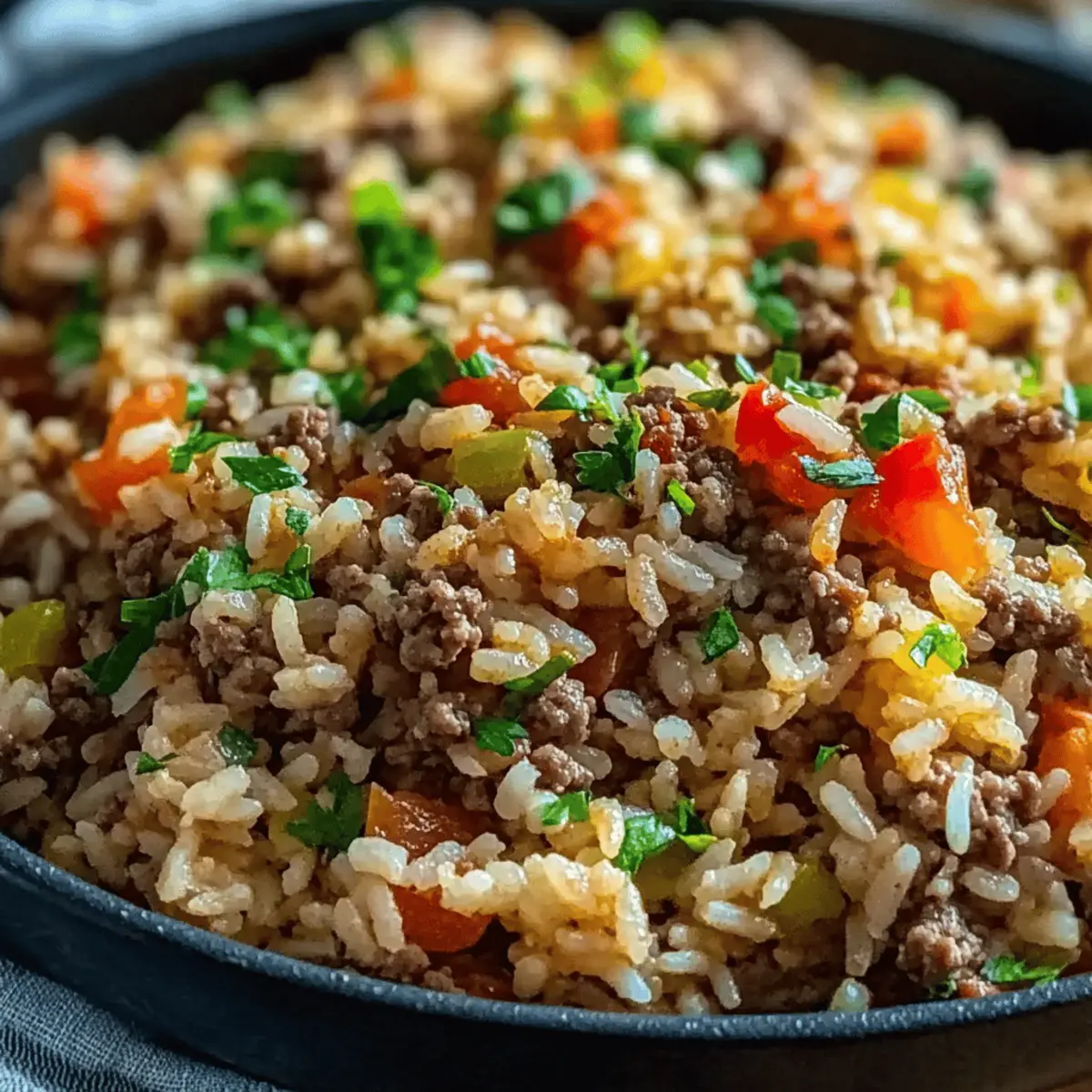 Savory Dirty Rice with Ground Beef for Cozy Weeknight Dinners