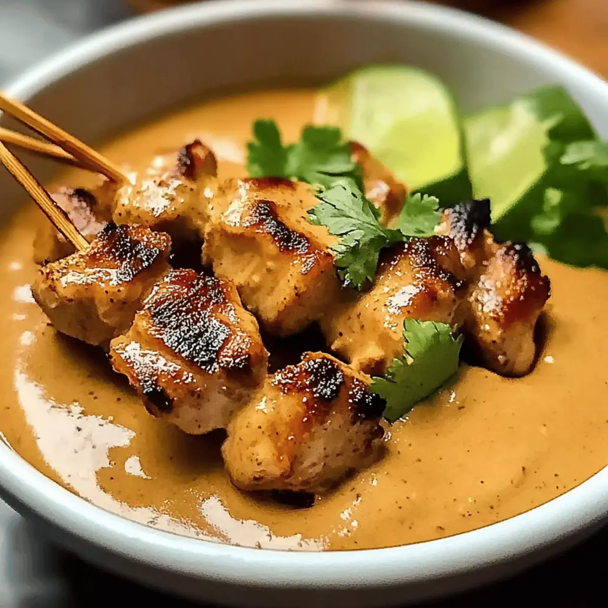 Thai Chicken Satay with Peanut Sauce