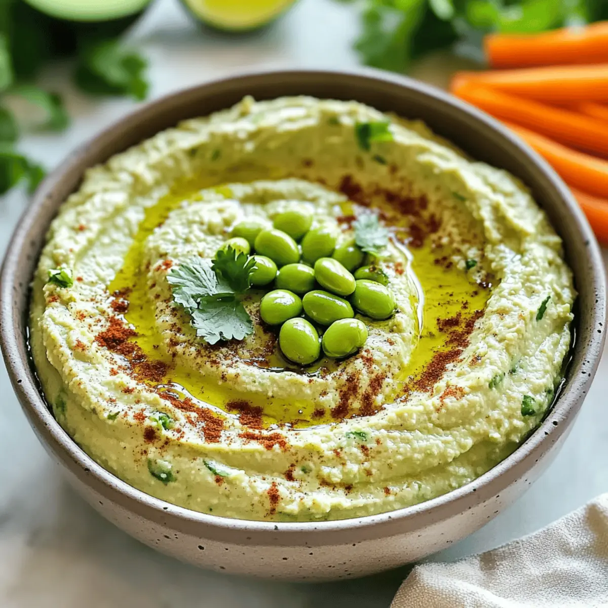 Creamy Edamame Hummus: A Guilt-Free Snack Delight