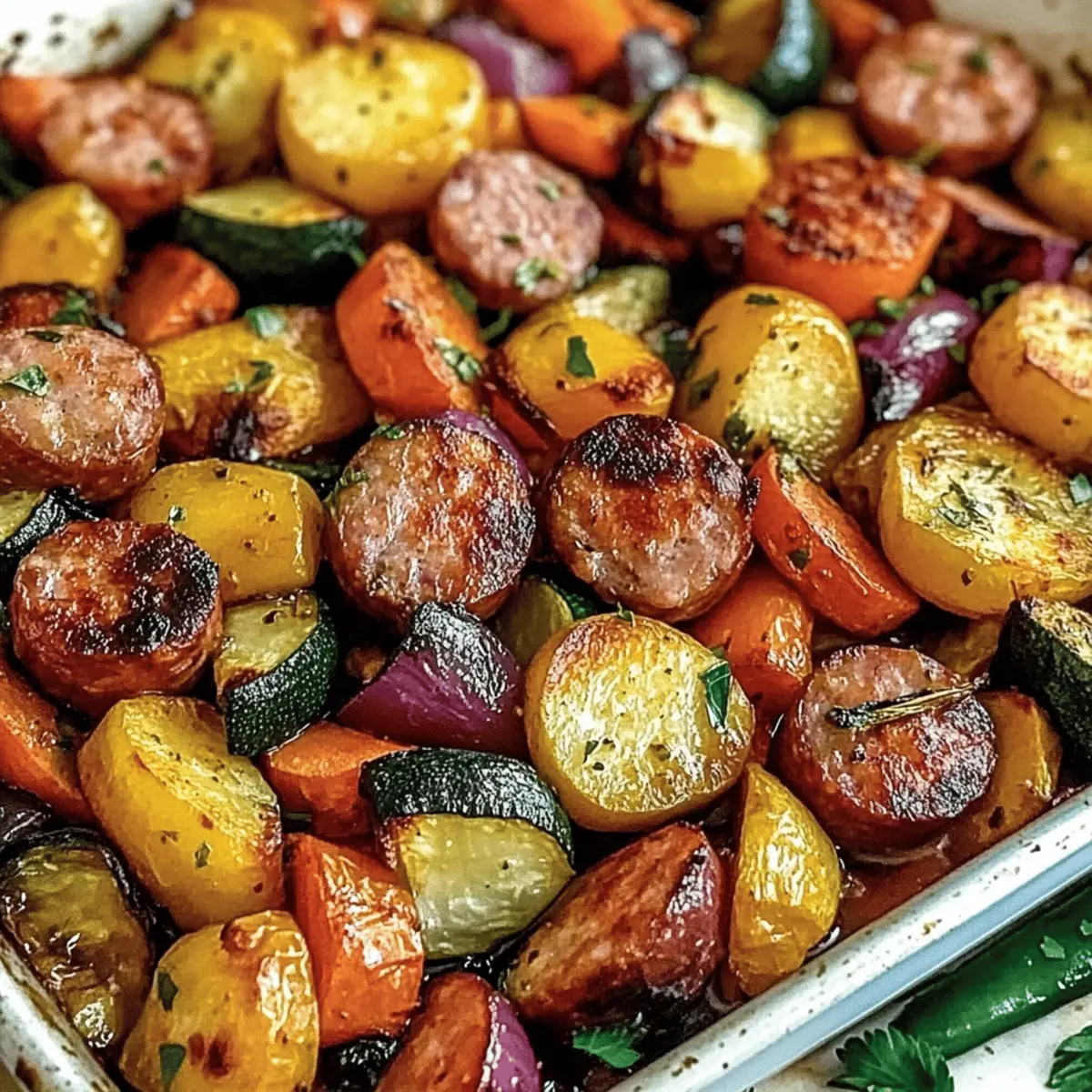 Delicious Sheet Pan Sausage & Veggies for Busy Weeknights