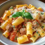 Creamy Italian Sausage Rigatoni