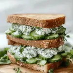 Easy Cucumber Salad Sandwiches