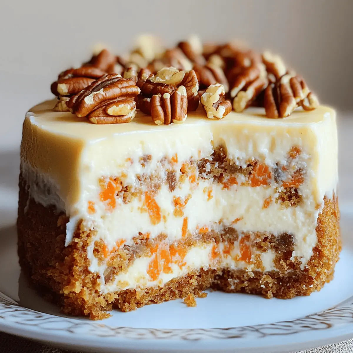 Decadent Carrot Cake Cheesecake Perfect for Spring Celebrations