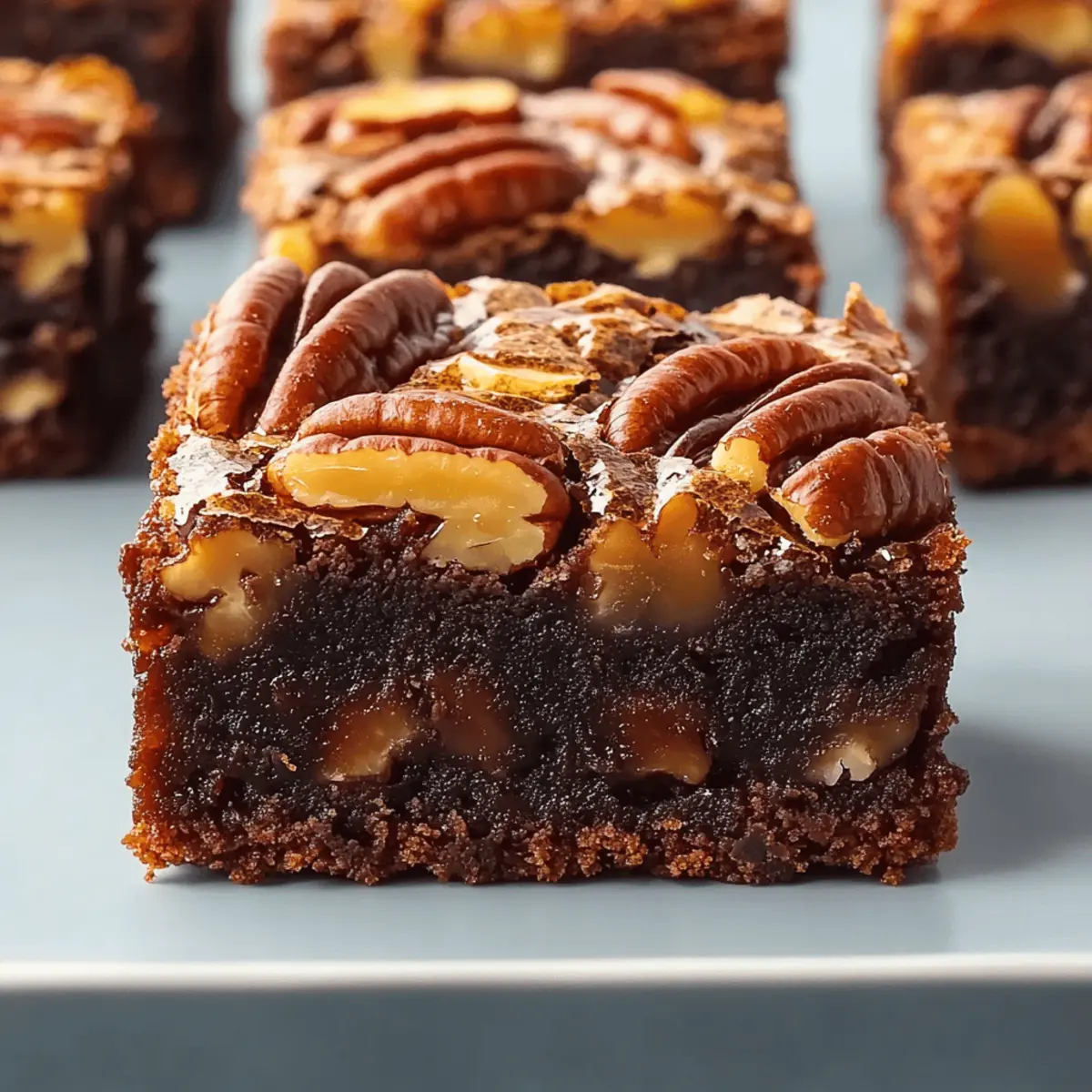 Irresistible Pecan Pie Brownies with a Fudgy Surprise
