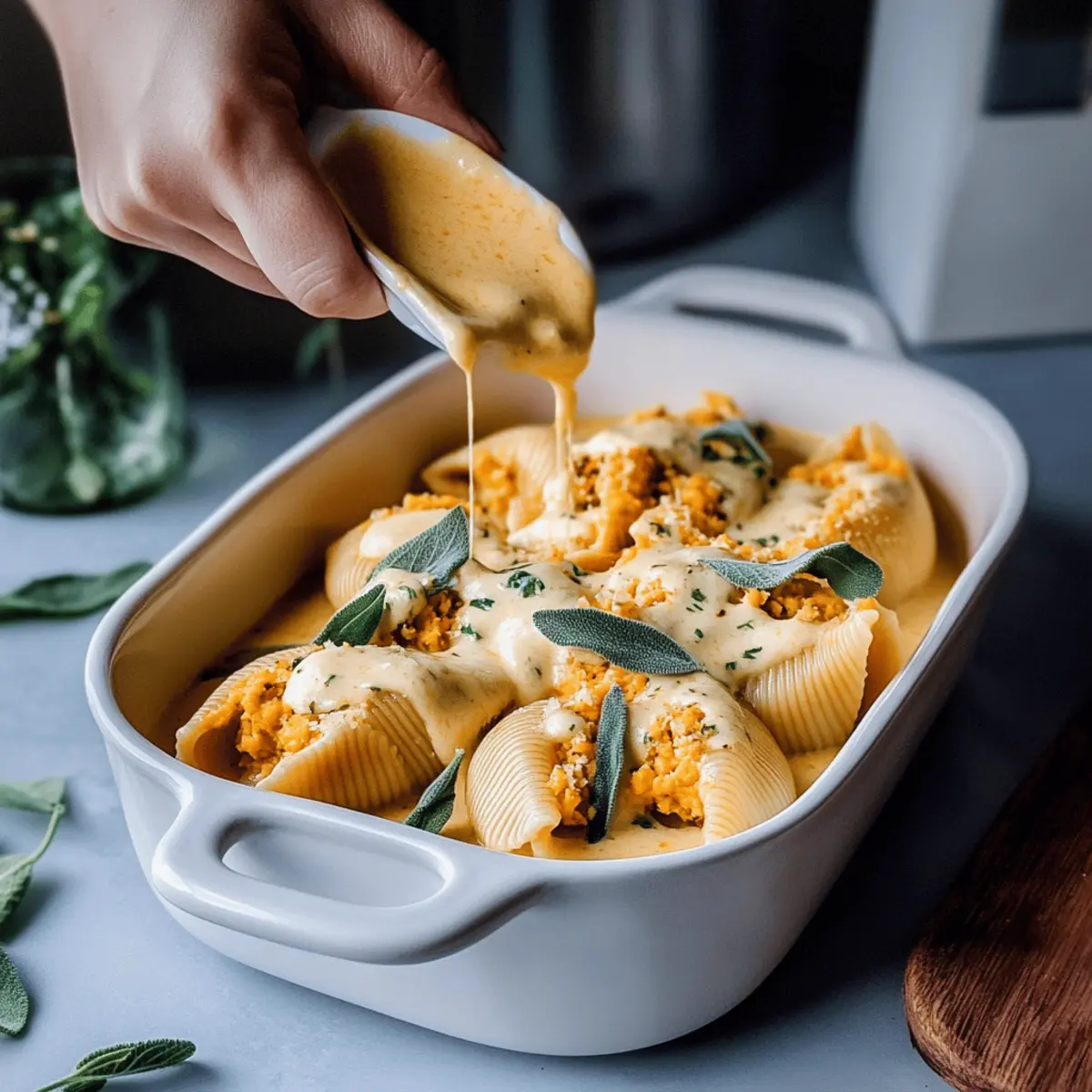 Vegan Pumpkin Ricotta Stuffed Shells for Cozy Fall Nights