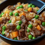 Onion Beef Fried Rice