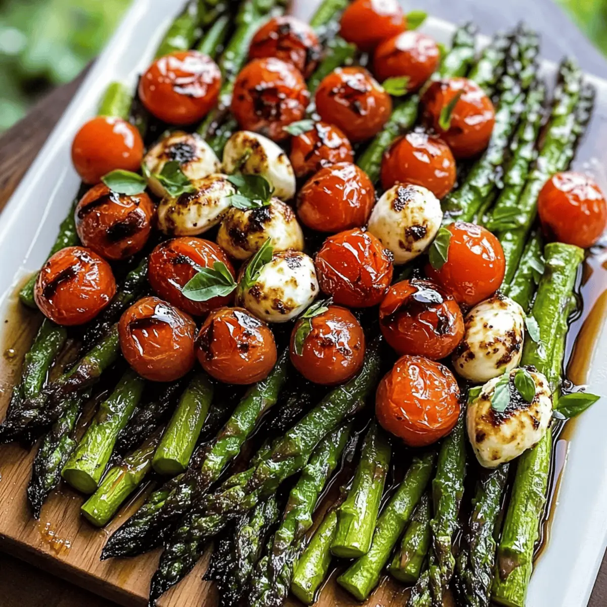 Delicious Caprese Roasted Asparagus to Brighten Your Plate