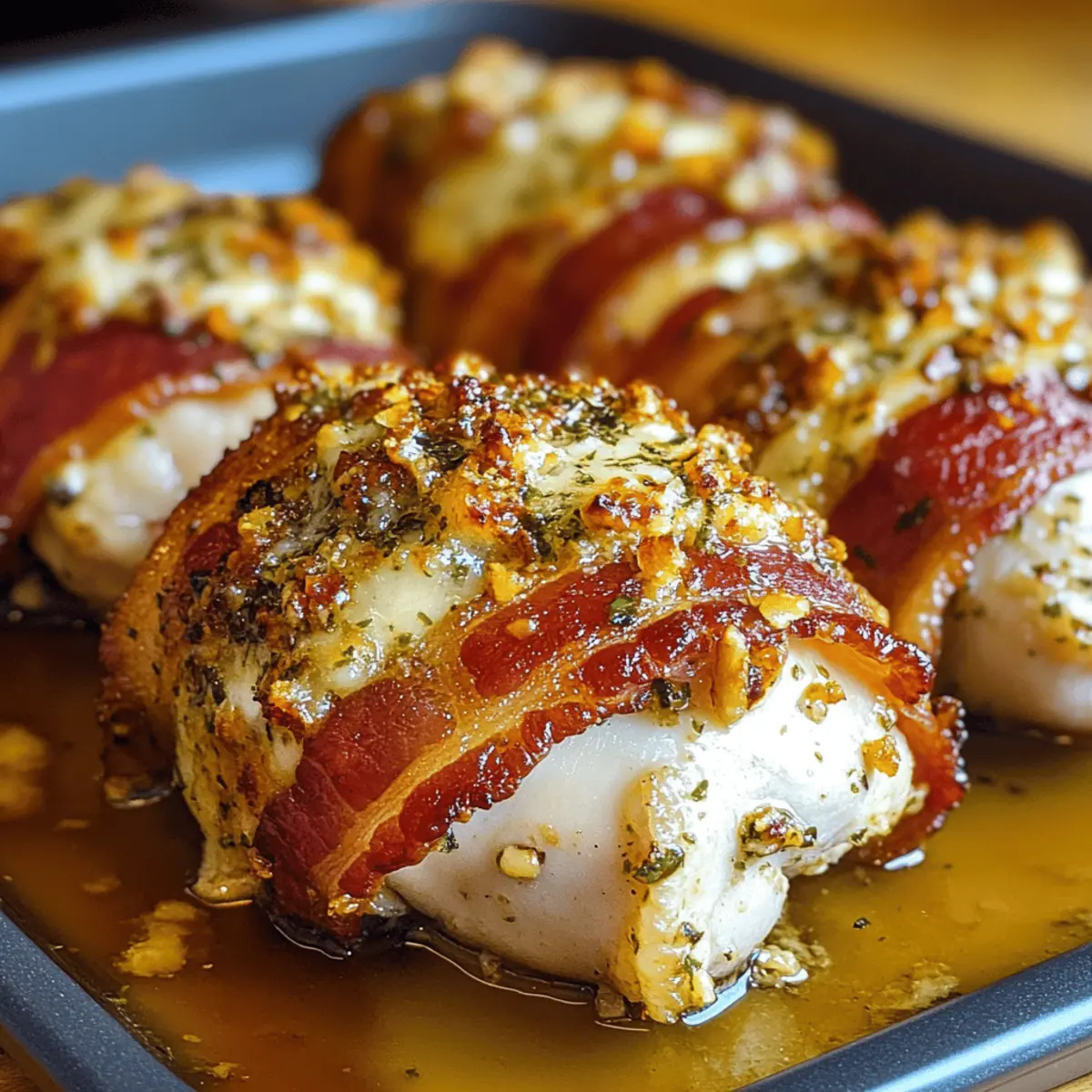 Bacon-Wrapped Garlic Parmesan Chicken That Will Delight You