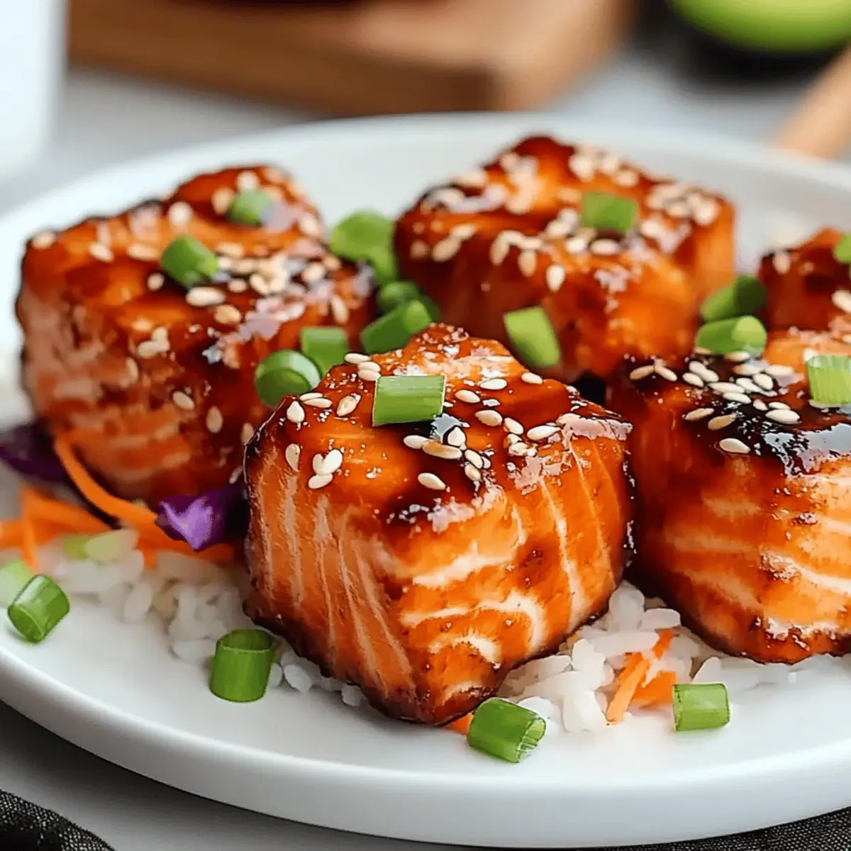 Savory Bang Bang Salmon Bites Bowls for a Flavorful Night