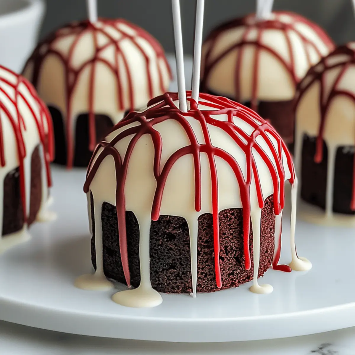 Bloody Red Velvet Cake Pops for a Spooktacular Halloween Treat