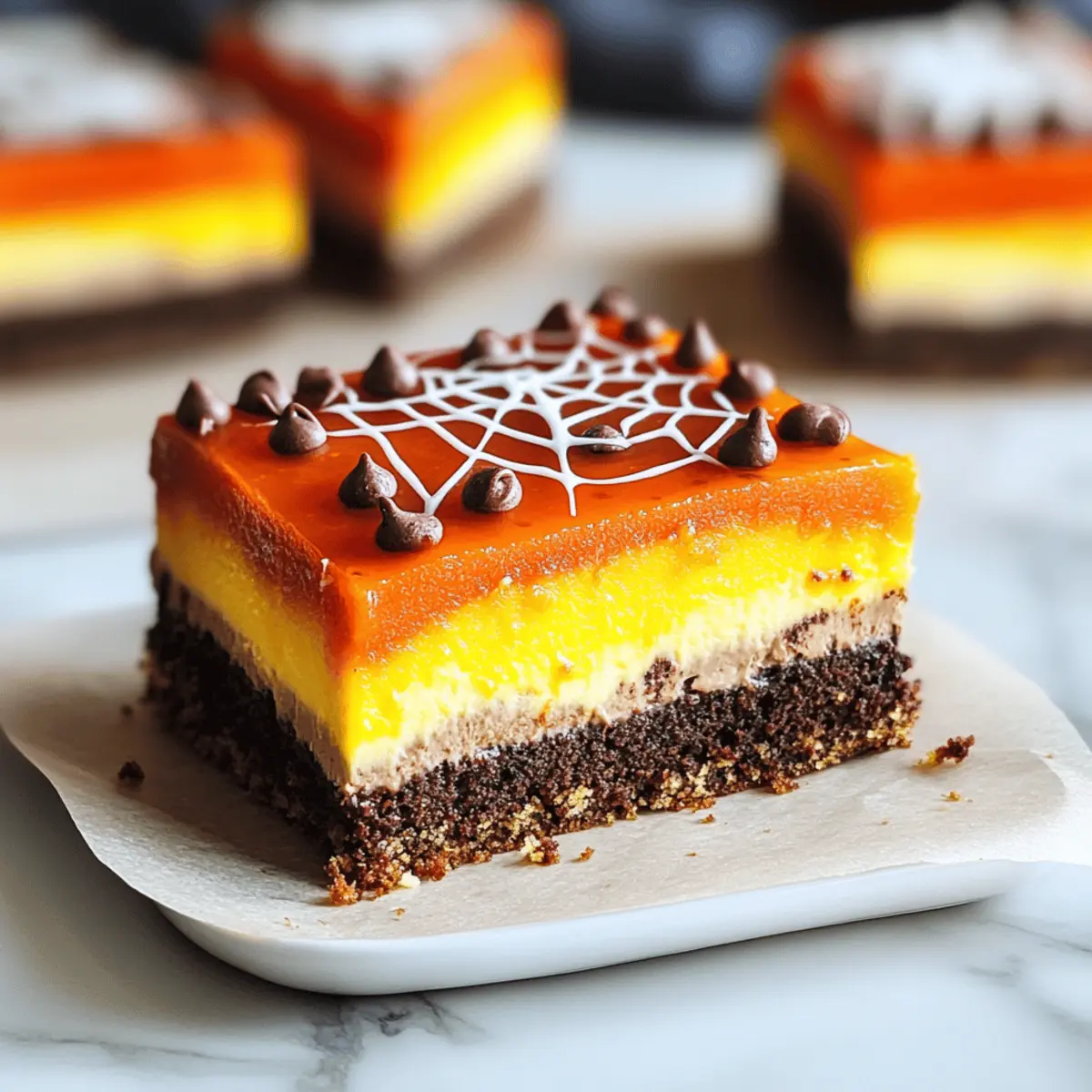 Irresistible Candy Corn Cheesecake Bars for Your Spooky Treats