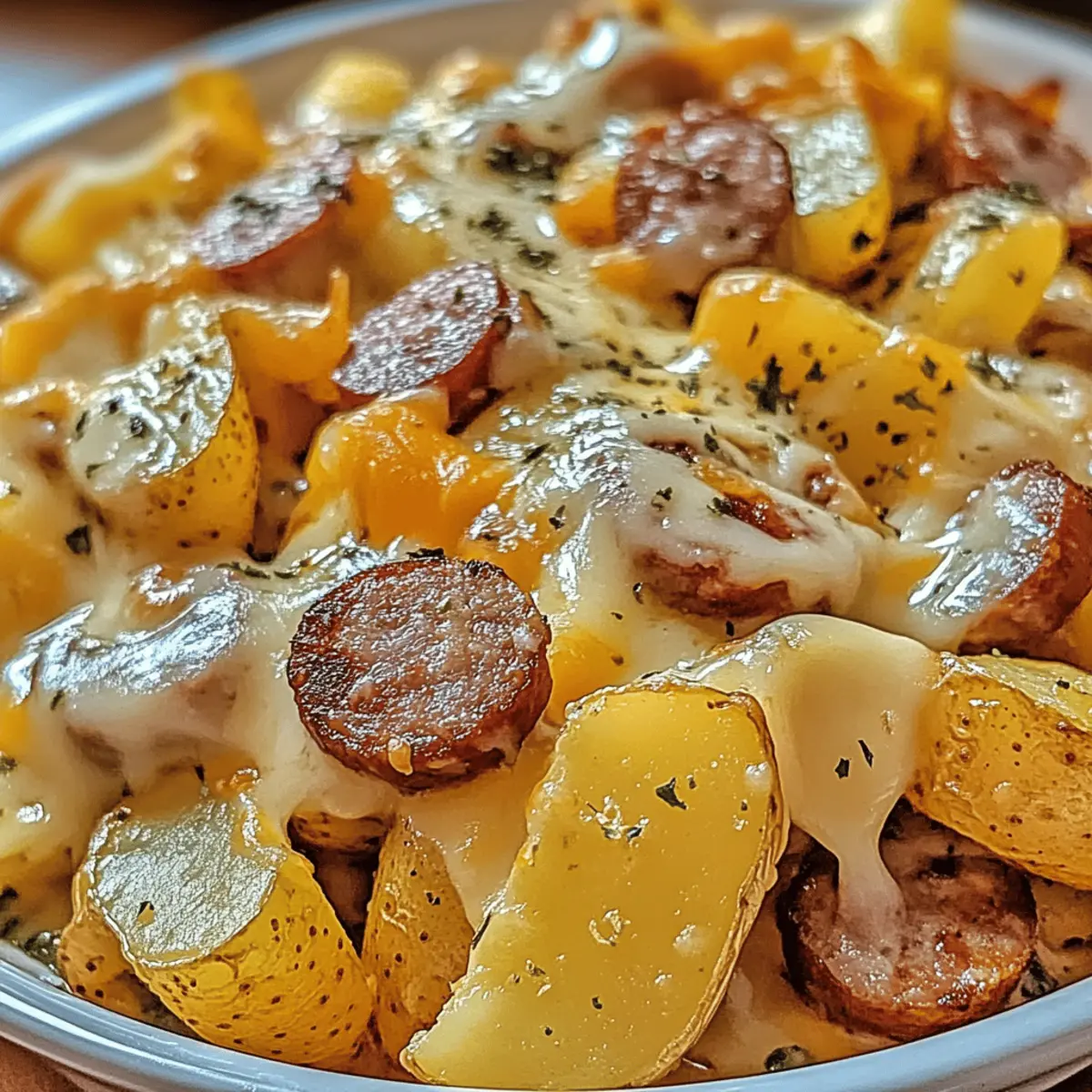 Cheesy Ranch Potatoes and Smoked Sausage for Cozy Nights