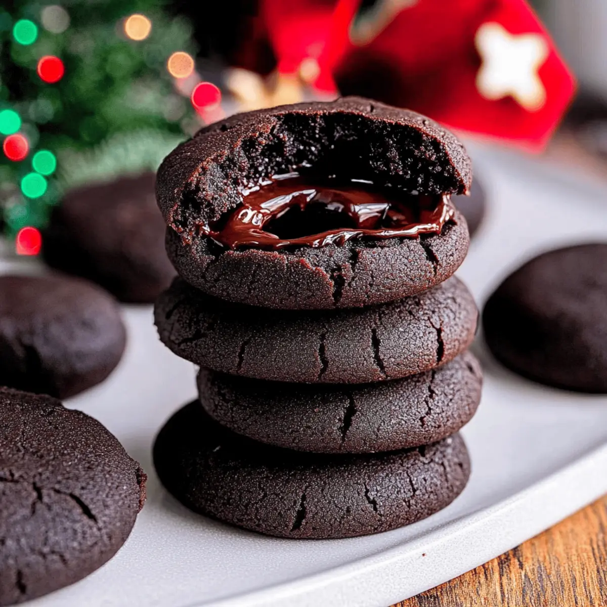 Irresistible Chocolate Thumbprint Cookies with Ganache Joy