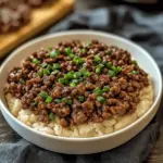 Delicious Korean Ground Beef Bowl