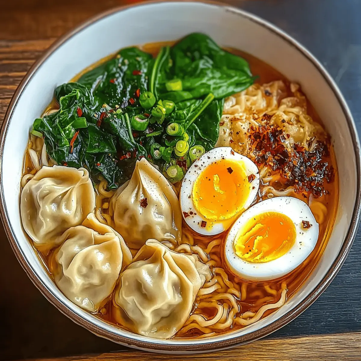 Delicious Dumpling Ramen Bowl to Warm Your Soul