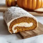 Fall Pumpkin Spice Roll Cake