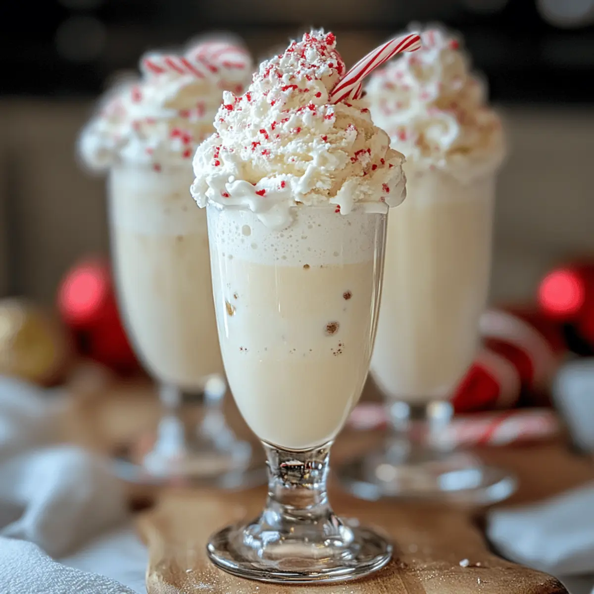 Festive Peppermint Christmas Float: A Creamy Holiday Treat